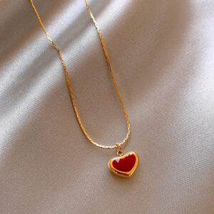 Red love necklace