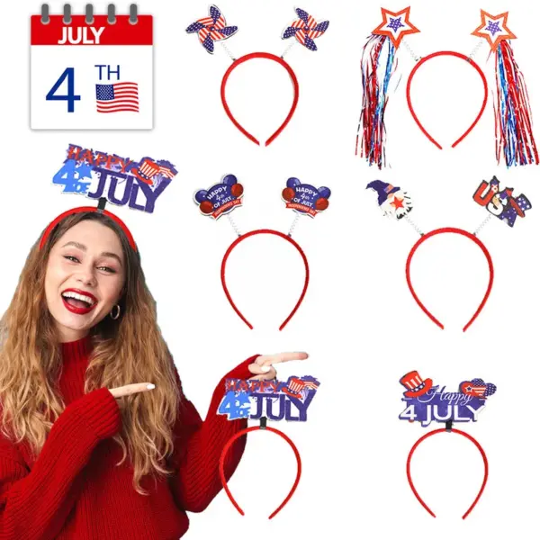 Wholesale Independence Day Plastic Headband, Festive Accessory For Party And Celebration