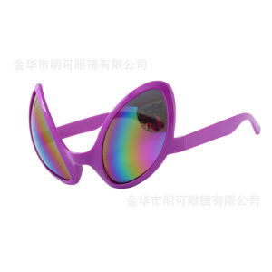 Purple Alien Colorful Glasses / All yards