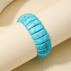 Wholesale 1 Elegant Fashion Retro Bohemian Ethnic Style Wide Texture Turquoise Women Bracelet Texture Random