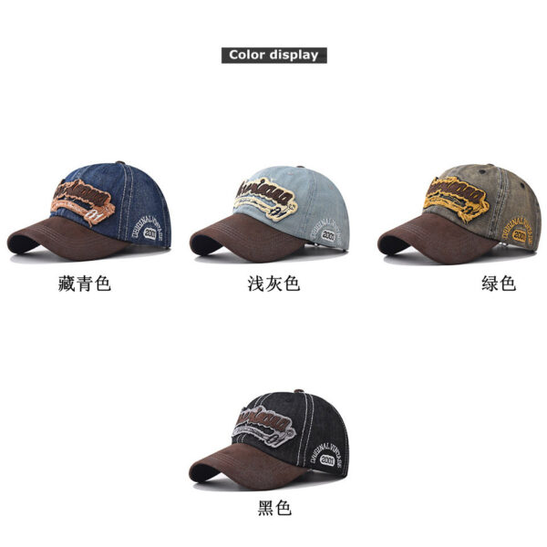 Wholesale Men's and Women's Washed Denim America Baseball Cap Scrub Super Good Hand high quality Cap