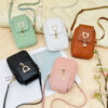 Wholesale Embossed mini bag with pearl charm, phone case, shoulder bag, mini bag