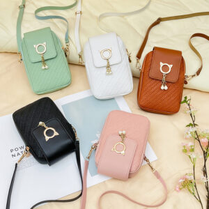 Wholesale Embossed mini bag with pearl charm, phone case, shoulder bag, mini bag