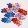 Wholesale American Independence Day Star Hair Clip Festival Side Swept Bangs Clip Bow Hair Accessory Suitable For Girls Black White Green And Army Yellow