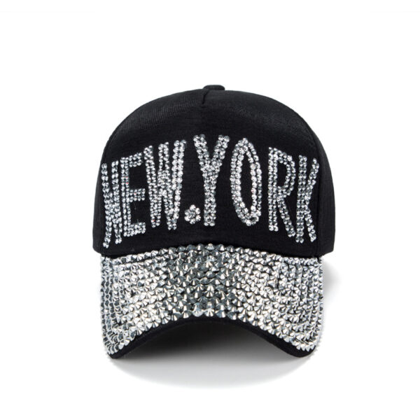 Wholesale YORK Baseball Cap Rhinestone Fashion Men's and Women's Casual Cap Outdoor Sun Protection Sun Hat