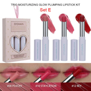 3 Pack Moisturizing Lipstick SET-E