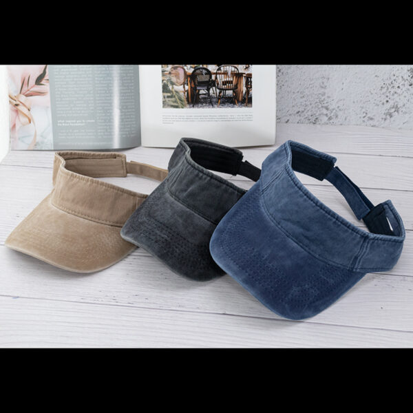 Wholesale Washed Empty Cap Men's and Women's Summer Outdoor Sports Breathable Sun Hat Hong Kong Style Retro Dressed Cap Baseball Cap