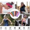Wholesale Popular Pure Color High Elastic Headband Yoga Sports Headband Hair Accessories Sweat-Absorbent Headscarf Headband Wide-Brimmed Headband