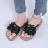 Wholesale women’s sandals summer flower soft bottom plus size women’s beach sandals one word outdoor drag batch