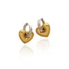 Wholesale 1 Pair Casual Elegant Heart Shape 201 Stainless Steel 304 Stainless Steel Titanium Steel 18K Gold Plated Gold Plated Drop Earrings