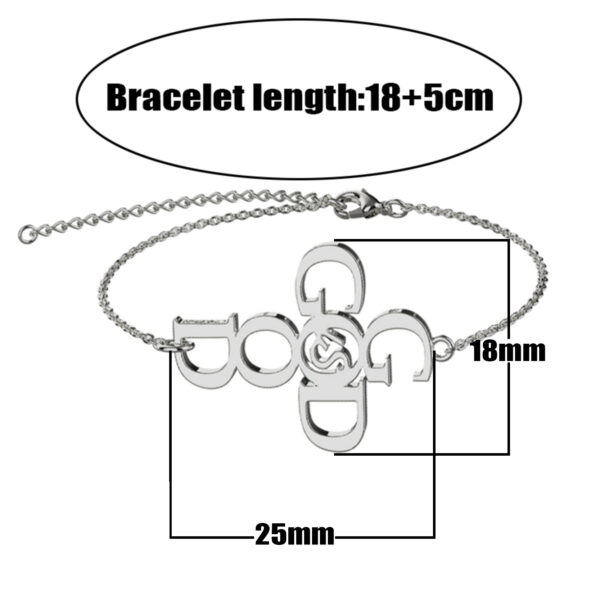 oly-c8b9452734521bed6ee043bba0d42783 Wholesale e-commerce wholesale and retail stainless steel AMAZING GRACE bracelet faith English name gift customization