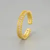 Wholesale New Full Diamond Design Open Ring Women's Style Light Luxury Elegant High-end Niche Fashion All-match Ring For Women