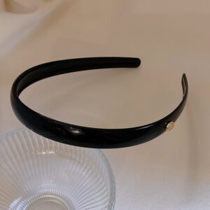 Black sheet metal headband