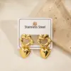 Wholesale Color Retention Electroplated Gold Lip Heart Octopus Ear Cufflinks Sun Rhombus Eight-legged Fish Earrings Fashionable Women's Jewelry