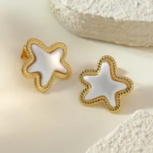 BD052EH-Pentagram Earrings