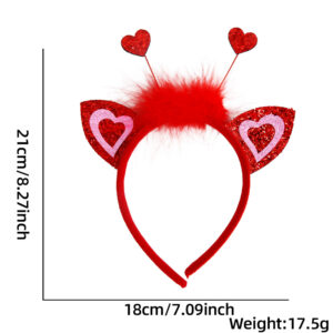 Love Ears Feather Hair Band / Free size