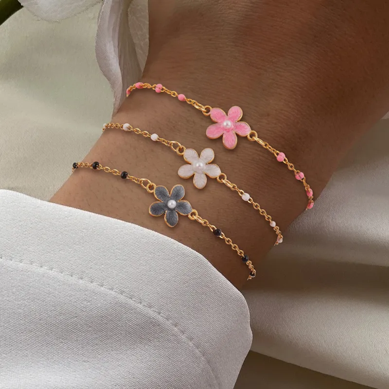 Wholesale PVD Coated Real Gold Plated Flower 201 Stainless Steel 304 Stainless Steel Elegant Simple Style Classic Style Waterproof Non Tarnish 201 Sta