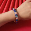 oly-c938a08b65bbe988c7fd17278a4c5739 Wholesale Beijing Traditional Copper Cloisonne Bracelet Style Retro Palace Hollow Enamel Bracelet High-end Accessories for Women
