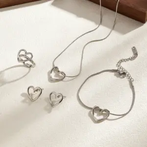 B Suit / Necklace Approx.: 410+50mm; Bracelet Approx.: 170+50mm / 1 Set/Package