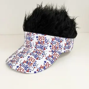 Full Letter Print - Black Wig / adjustable