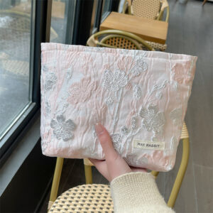 Silver silk elegant flower pink