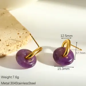Amethyst Stone Earrings