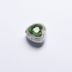 20mm peach heart green