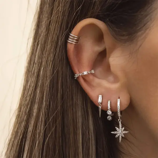 Wholesale 1 Pair IG Style Basic Classic Style Geometric Plating Copper Zircon Ear Studs