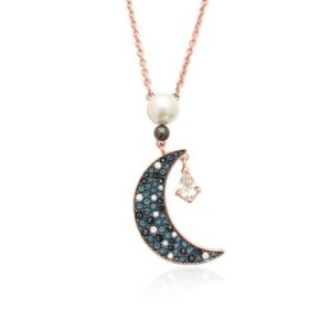 Pearl star and moon necklace