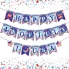 Wholesale 4th Of July Happy Independence Day Decorations American National Day Scene Flag Hanging Decorations Holiday Party Supplies