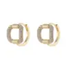 Wholesale Heart Shape Earrings For Women With Copper Ear Pins, 14K Real Gold Plated And Zircon Inlay