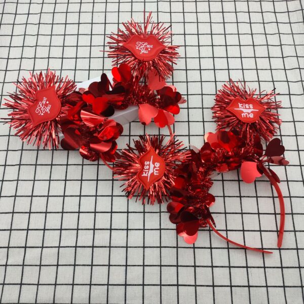 Wholesale Valentine's Day love headband dance wedding dress headband headband single party photo headdress