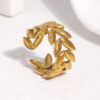 oly-c9f38cfa807b891e64a699ecfcc222ed Wholesale Simple titanium steel ring, gold-plated waterproof stainless steel ring