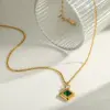 Wholesale Round Jewelry Set With Bezel Setting, 18K Gold Plated 304 Stainless Steel, PVD Coated, Zircon, Cable Chain