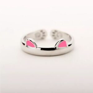 Pink cat ring (without gift box)
