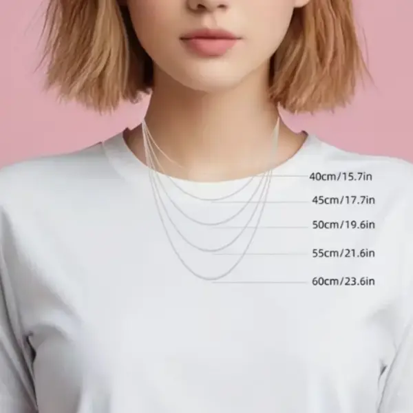 Wholesale Handmade Geometric Necklace For Women With 925 Sterling Silver Box Chain