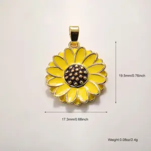 A977 Oil Dripping Yellow Sunflower
