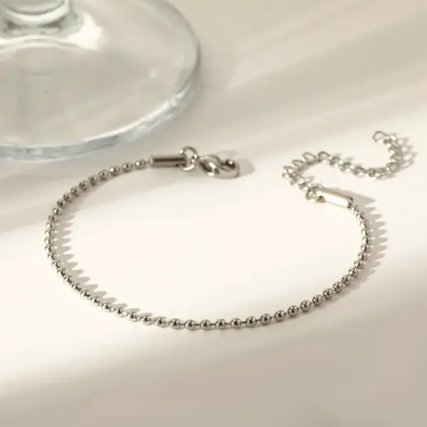 oly-ca74ba06869c248a929cd088ce1b4e05 Wholesale 18K Gold Plated 316 Stainless Steel Vacuum Electroplating (In Furnace) Chain Gold Steel Color Unisex Bracelet/Necklace 0.03µm