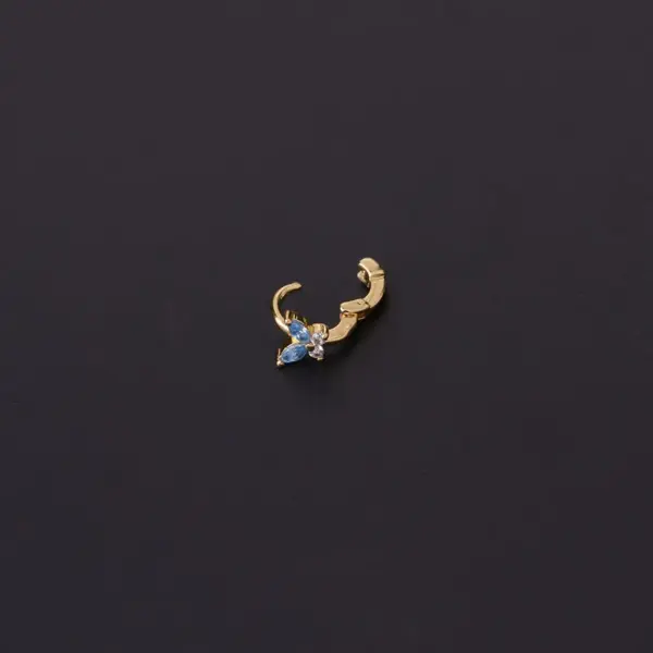 Wholesale Ear Cartilage Rings & Studs Lady Butterfly Copper Plating