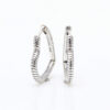 Wholesale  silver-plated Moments heart-shaped string earrings fashion lovely earrings Valentine's Day gift for women