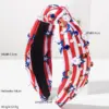 Wholesale American Flag Hair Band For Women In Red Cloth With Rhinestones, Perfect For Independence Day Celebrations