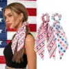 Wholesale American Flag Hair Tie For Women In Chiffon, Perfect For Independence Day And Spring And Summer