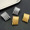 Wholesale 304 Stainless Steel Heart Shape Flower PVD Coated Gold Plated Vintage Style Simple Style Waterproof Non Tarnish Gold Ear Studs