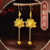 oly-cb226c8db12dd2c133d51cef80958430 Wholesale Ancient style gold-plated lotus a perfect wedding accessory, a Valentine's Day gift for your girlfriend.