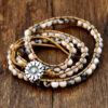 oly-cb39b0086d22aded786d04805d0d004a Wholesale Accessories Hand-woven Pink Zebra Stone Beaded Bracelet Retro Bohemian Multi-layer Bracelet for Women