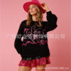 Wholesale  Trade Valentine's Day Heart Sequin Women's Sweatshirt Sequin Long-Sleeved Casual Loose Top