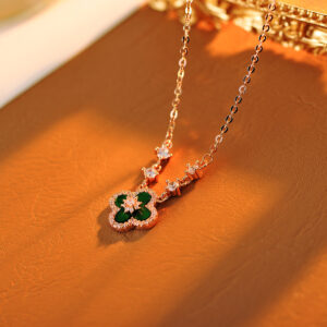 Rose gold green
