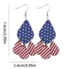 Wholesale Retro White Wood Water Droplets Drop Earrings For Women With 304 Stainless Steel Ear Pins Featuring Print Design