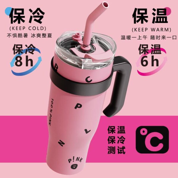 Wholesale  Giant Insulated Mug, Large Capacity Coffee Mug, Portable and Stylish Straw Mug