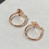 Wholesale Copper gold-plated adjustable natural white mother-of-pearl round monogram ring with pointed floral pattern